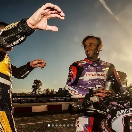 Moment média avec Johann Zarco